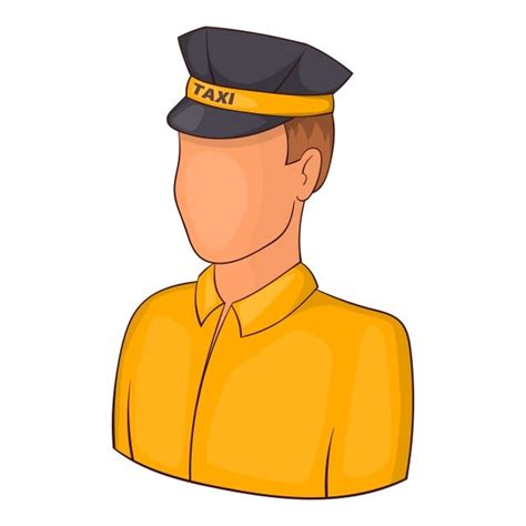 Taxi Drivers Clipart Vector Taxi Driver Icon Cartoon Style Style