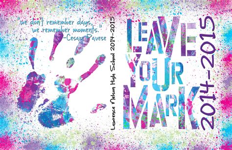 yearbook cover leave your mark - Google Search | Yearbook covers, Yearbook, Yearbook design