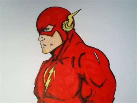 The flash 'sunset city' series. Drawing The Flash - YouTube