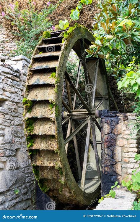 Old Water Mill Wheel Stock Image Image Of Travel Weathered 52872967