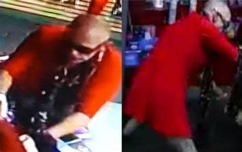 Cross Dressing Armed Robber Hunted By Cops After Brazen Sex Shop Raid