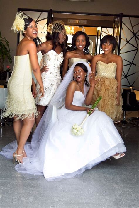 Africa bridesmaid dresses are the encapsulation of convention and style and. Modern Gold and Cream South African Wedding - Munaluchi ...