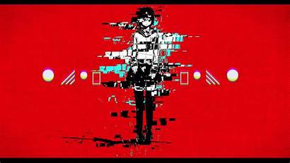 Glitch Anime Wallpapers Desktop Character Backgrounds Pantalla