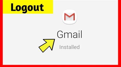 How To Logout Gmail Application Youtube