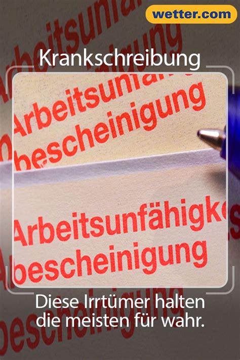 Die arbeitsunfähigkeitsbescheinigung ist außerdem von bedeutung, damit der erkrankte arbeitnehmer. Krankschreibung: Diese Irrtümer halten die meisten für ...