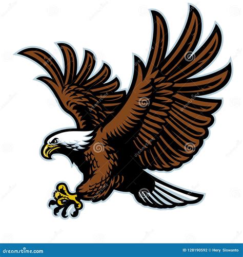 Bald Eagle Insignia Cartoon Vector 12373761
