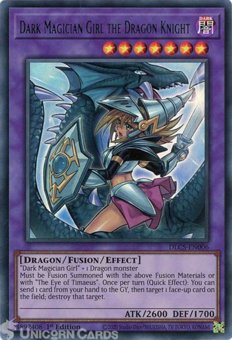 Dark Magician Girl The Dragon Knight Gem Mint Grade 10