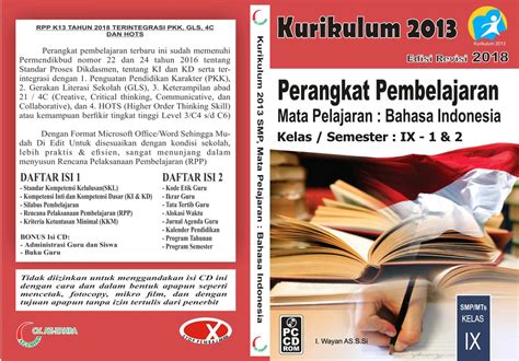 Buku Bahasa Indonesia Kelas 9 Kurikulum 2013 Revisi 2016 Bagikan Kelas