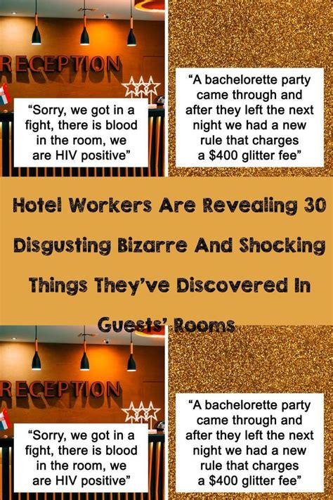 Worst Things Left In Guest Room Pinterest Viral Asthetic Hotel