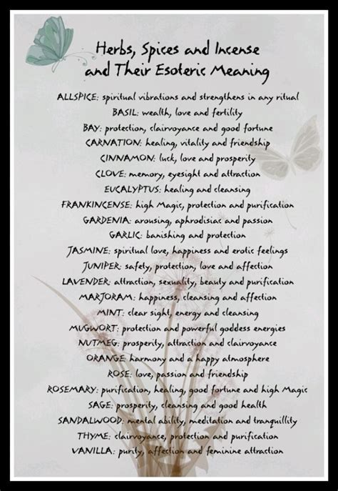 Herbs And Their Magical Meaning Herbal Magic Herbalism Herbs
