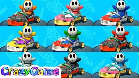 Mario Kart 8 Deluxe All Shy Guy Color Characters Gameplay マリオカート8