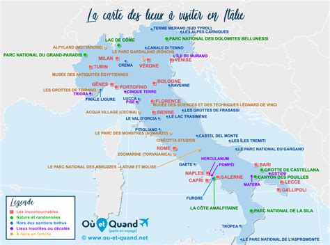 Carte Touristique En Italie Info ≡ Voyage Carte Plan