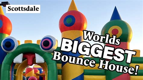 Funbox In Scottsdale Worlds Biggest Bounce House Youtube