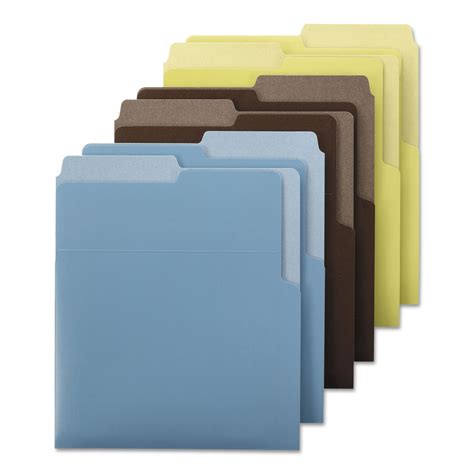 Smead® Organized Up Heavyweight Vertical File Folders Assorted Earth