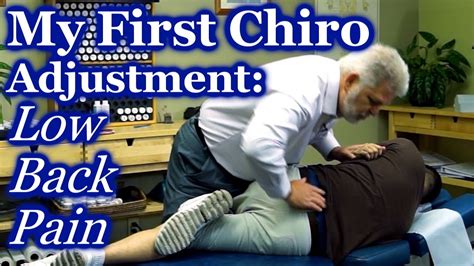 First Time Chiropractor Back Adjustment Demonstration For Low Back Pain