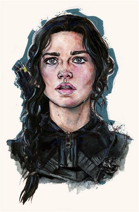 Katniss Everdeen Art Print By Fridayshooow X Small Hunger Games Fan