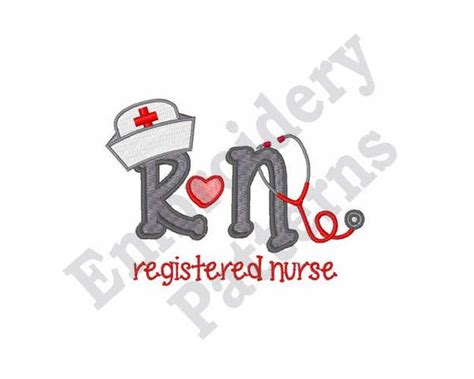 Registered Nurse Machine Embroidery Design