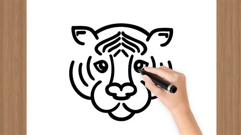 Como Dibujar La Cara De Un Tigre Paso A Paso
