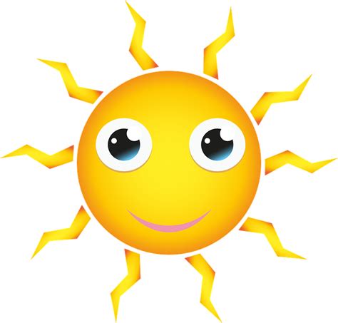 Sun Yellow Shining · Free Vector Graphic On Pixabay