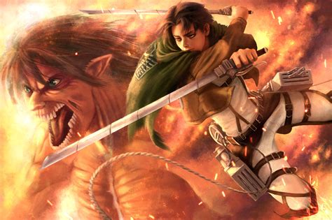 Attack on titan levi levi x eren levi ackerman levihan ereri levi x petra lance corporal maou sama humanoid creatures. Battles Warriors Monsters Attack on titan Levi Guys Swords ...