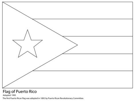 Puerto Rico Flag Coloring Page Flag Coloring Pages Puerto Rican Flag Free Coloring Pages