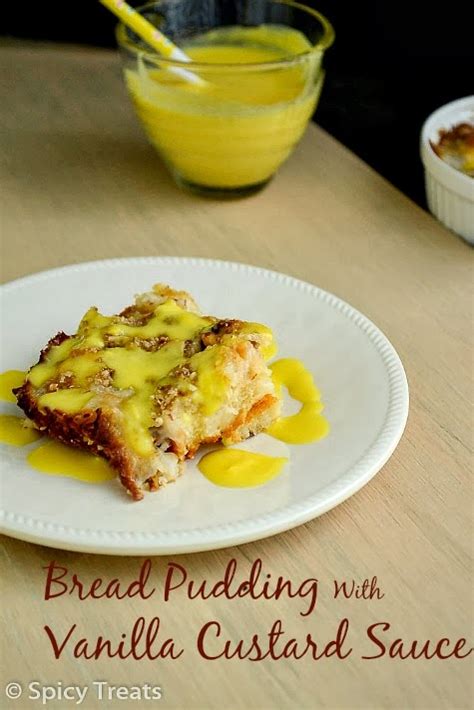 Recept kastart saus / zmfsqpb zhfbkm. Spicy Treats: Eggless Bread Pudding With Eggless Vanilla Custard Sauce | Left Over Challah Bread ...