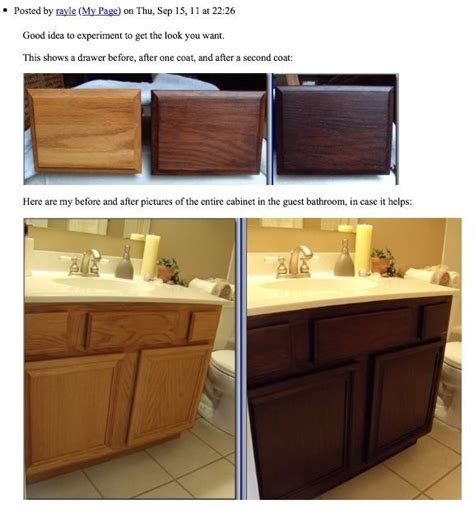 Diy Gel Staining Oak Cabinets If You Are Tired Of Looking At Oak This