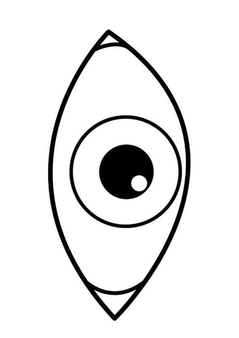 Coloring page eye - img 26921. | Coloring pages, All about me preschool