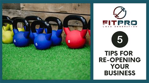 5 Tips For Re Opening Your Business Fitpro Lead Generation