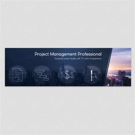 Project Manager LinkedIn Page - Background | Social media page contest