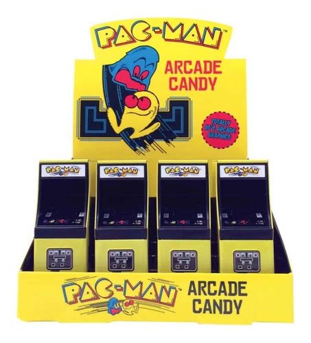 Dulces Pacman Mini Maquinita Retro Caja Metálica 12 Piezas Envío gratis