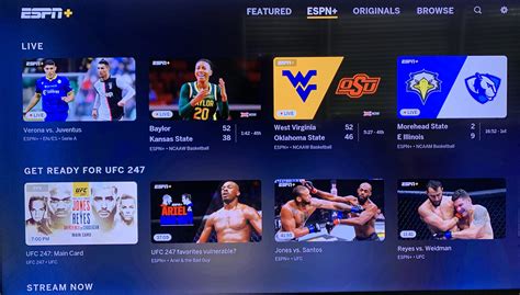 Stream exclusive live sports from ufc, college basketball, soccer, golf, and more. How to get espn plus. How to watch ESPN+ on your TV ...