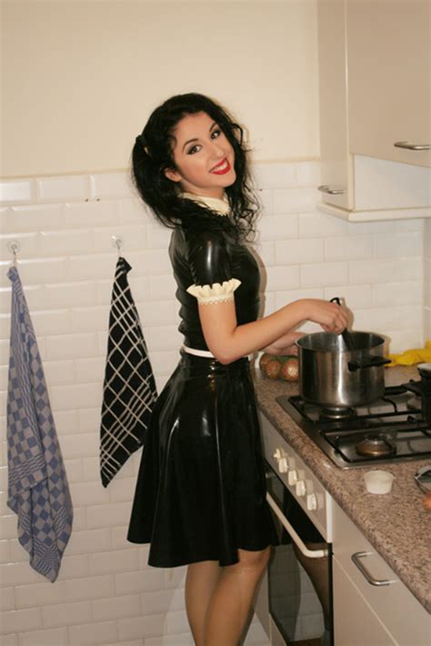 Dessert Tumbles — Latex Passion Happy Latex Maid In The Kitchen One
