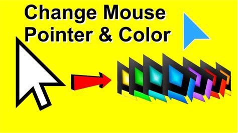 How To Change Mouse Pointer Size And Color In Windows Youtube