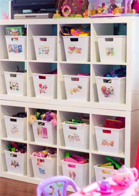 Plus, they have a little window so kids can see what specific toys go into each sack. An Organized Playroom