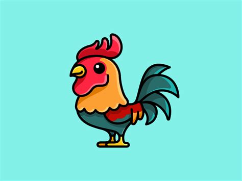 Rooster Cute Animal Drawings Character Design Animal Drawings