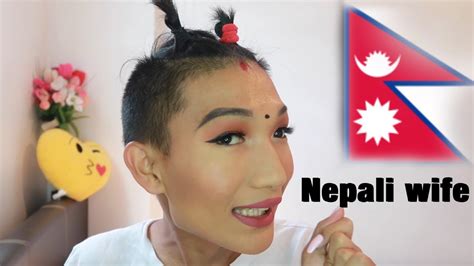 nepali house wife look makeup tutorial youtube