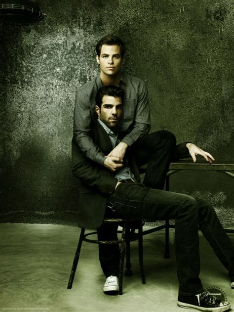 Zachary Quinto And Chris Pine Chris Pine And Zachary Quinto Photo 29977355 Fanpop