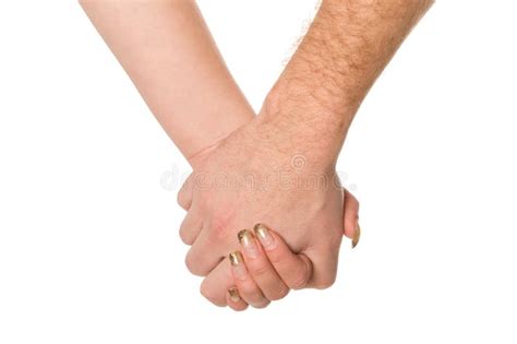 Man And Woman Holding Each Others Arms Stock Photo Image Of