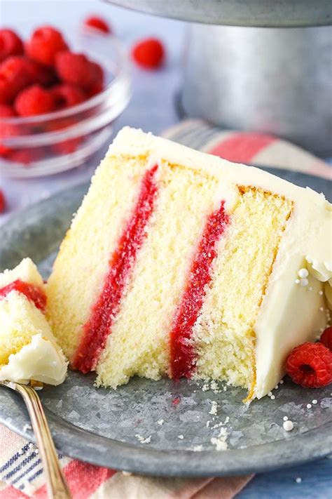 Raspberry Dream Cake Easy Vanilla Cake With Raspberry Filling