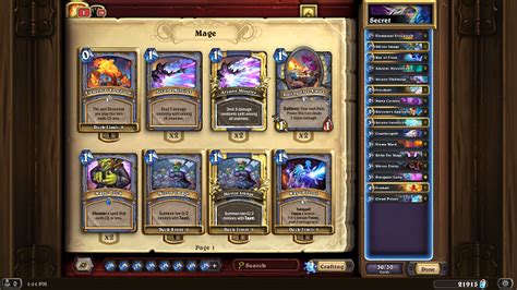Mage Recommended Deck Of Cards Saviors Of Uldum Hearthstone