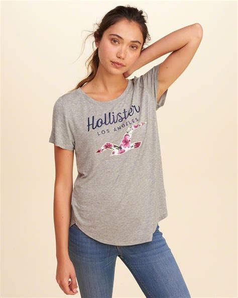 Product Image Girls Graphic Tee T Shirts For Women Hollister