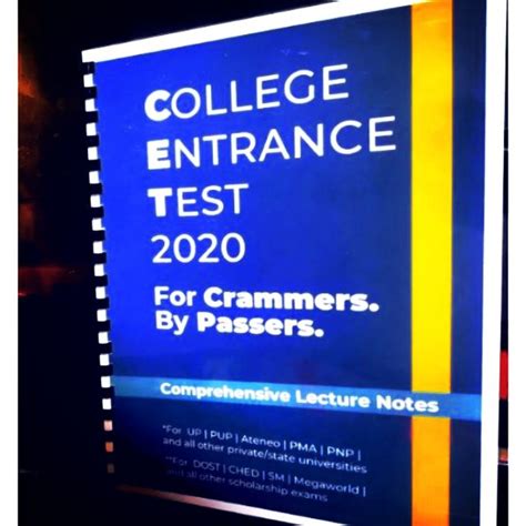 College Entrance Test 2020 Reviewer Comprehensive Lecture Notes