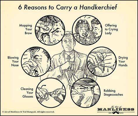 Manly Guides For The Manly Man Art Of Manliness Handkerchief Manliness