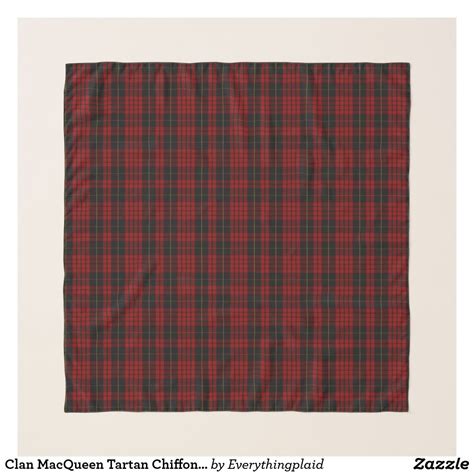 Clan Macqueen Tartan Chiffon Scarf With Images Wallace