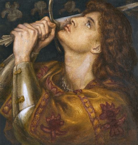 Dante Gabriel Rossetti Joan Of Arc Giovanna Darco 1882 Tuttart Masterpieces