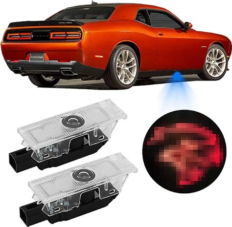 Led Car Door Logo Dodge Challenger Projector Ghost Shadow Courtesy