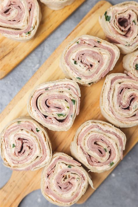 Ham And Cream Cheese Roll Ups With Tortilla