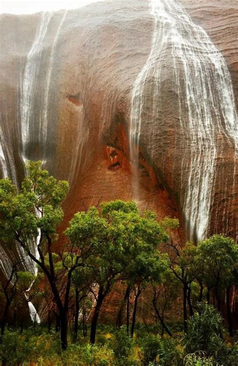 Uluru National Park Hit By Record Breaking Rain Flash Flooding