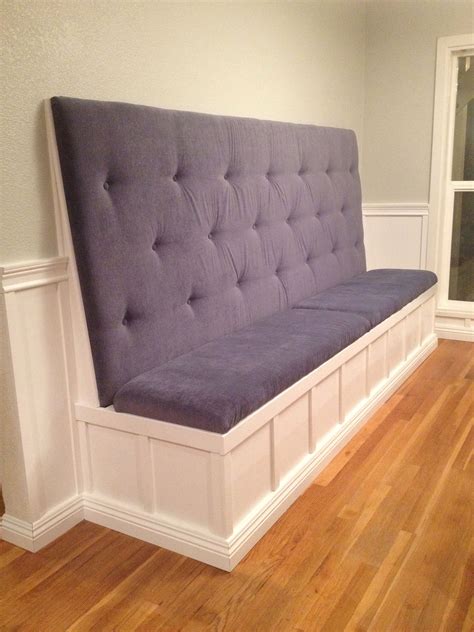 Built In Seating With High Back Storage Bench Seating Dining Room